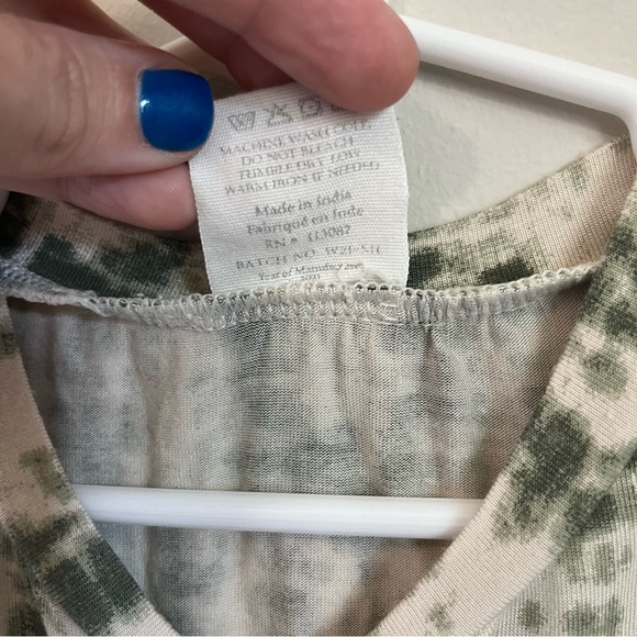 Kate Quinn The Woods Modal Green Shibori Short Romper Size 12-18m - Picture 5 of 5